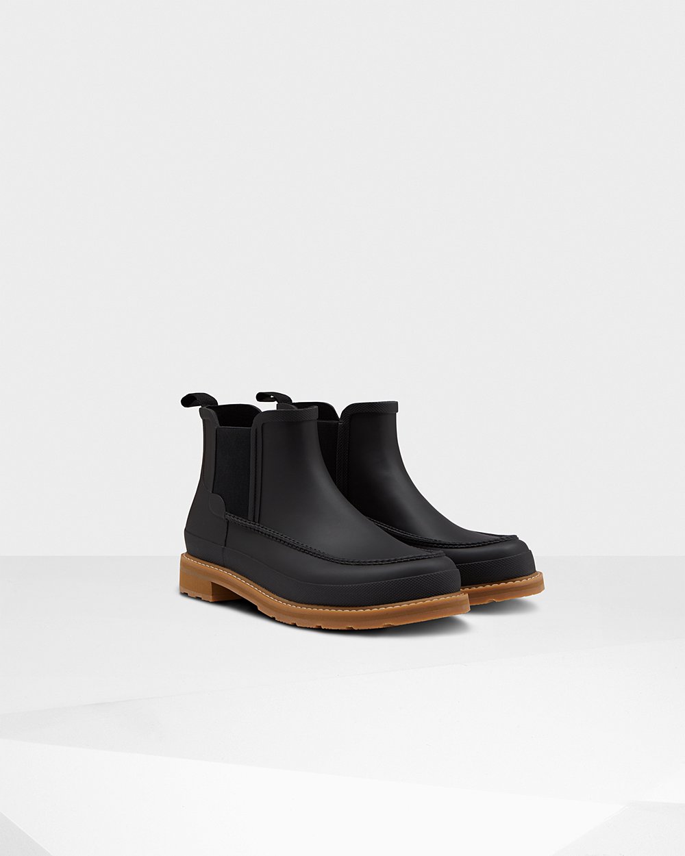 Chelsea Boots Herr - Hunter Original Moc Toe - Svarta - 093482-FWE